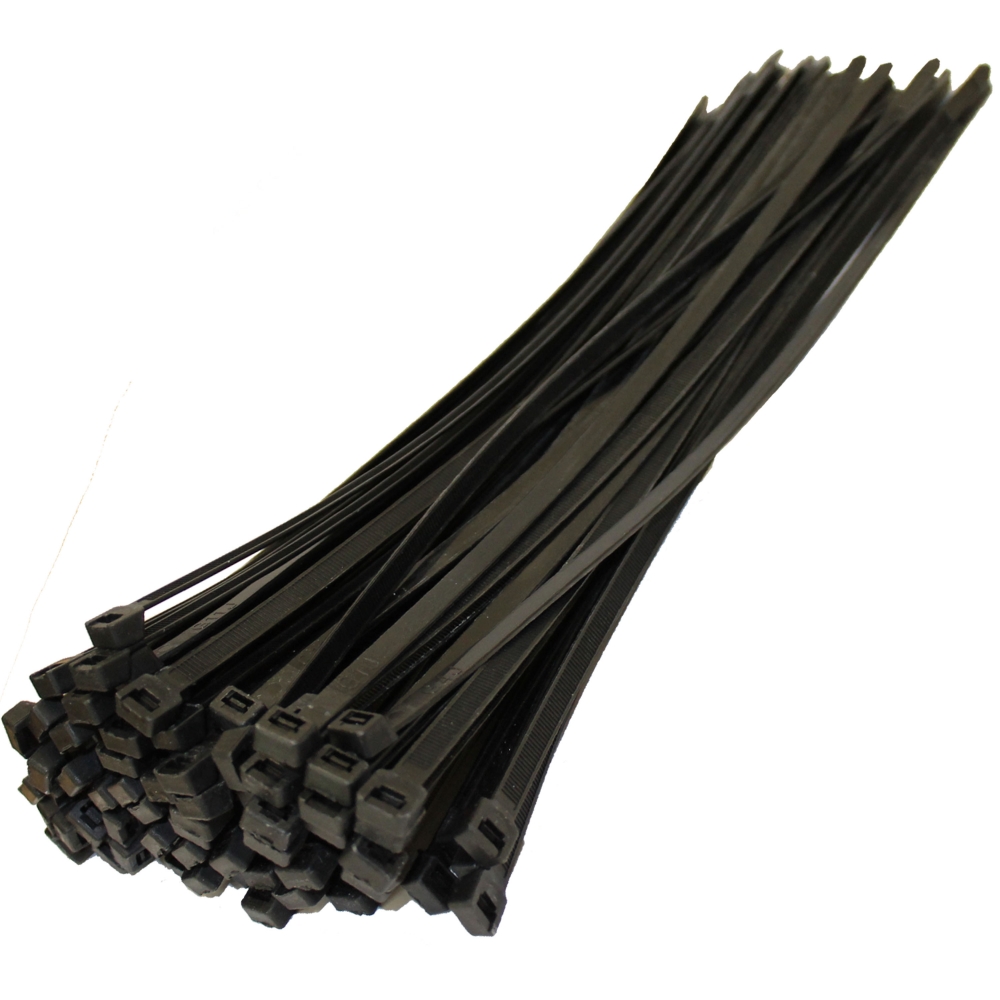 200mm x 4.8mm natural nylon cable tie pack of 100 